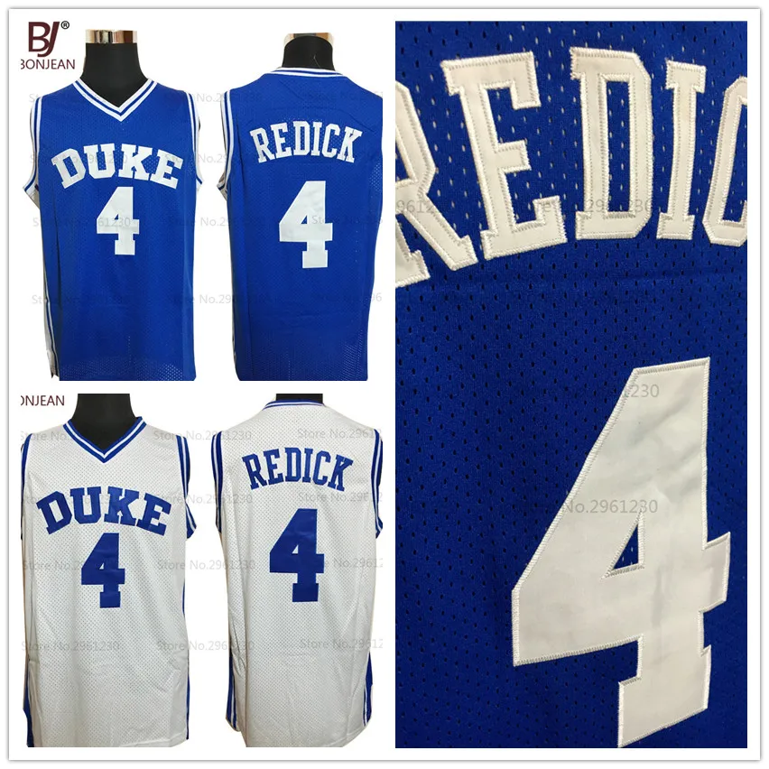 Prix pour BONJEAN Pas Cher Duke Blue Devils Basketball Maillots 4 # JJ. JJ Redick Régression Jersey Bleu Blanc Hommes Piqué de Basket-Ball Chemises Prix pour BONJEAN Pas Cher Duke Blue Devils Basketball Maillots 4 # JJ. JJ Redick Régression Jersey Bleu Blanc Hommes Piqué de Basket-Ball Chemises