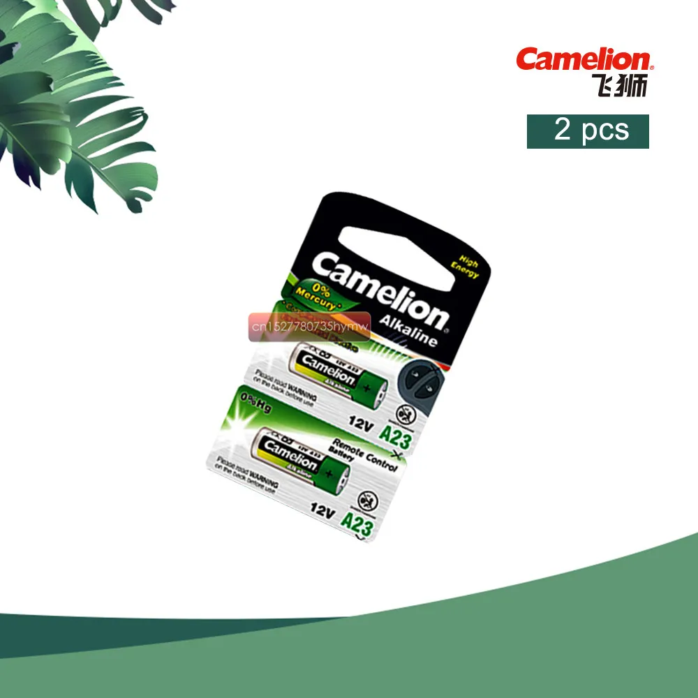 

2pcs Camelion 12V 23A Ultra Alkaline Battery High Voltage Battery A23 V23GA MN21 For Calculators /Keyfob Remotes /Alarms