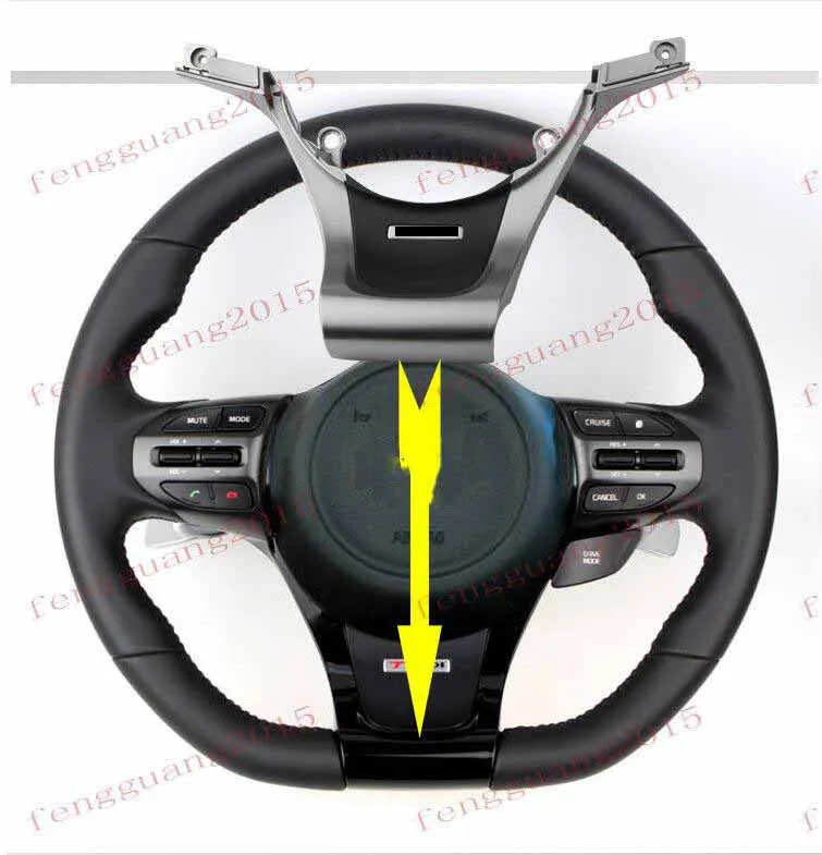 

Fit For Kia Optima K5 2014-2015 Steering Wheel Cover decorative sequins Type D 1pcs
