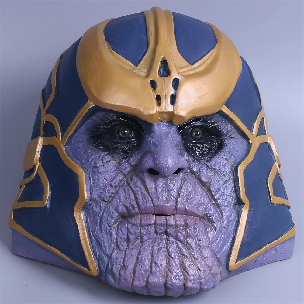 2018 Avengers Infinity War Mask Thanos Mask Cosplay Full Head Latex Super Hero Costume Halloween Party Prop (1)