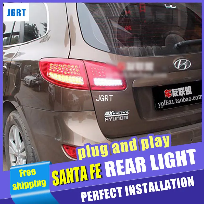 Car Styling for Hyundai Santa Fe LED Taillight assembly 2007 2013 New