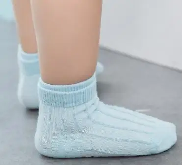 Детские носки с крючком; однотонные носки для малышей в темную полоску без костей