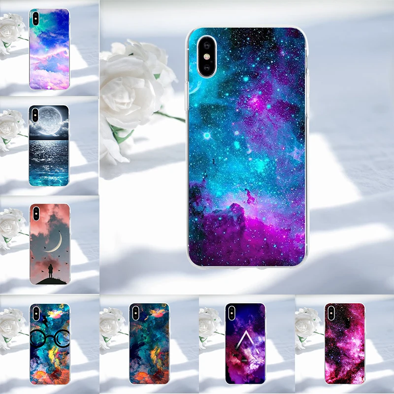 

Case For iPhone X 8 7 6 6s Plus 3D Relief Starry sky Phone Case Ultra Slim Soft TPU Cover Cases Capa For iPhone 8 8 Plus 5 5s SE