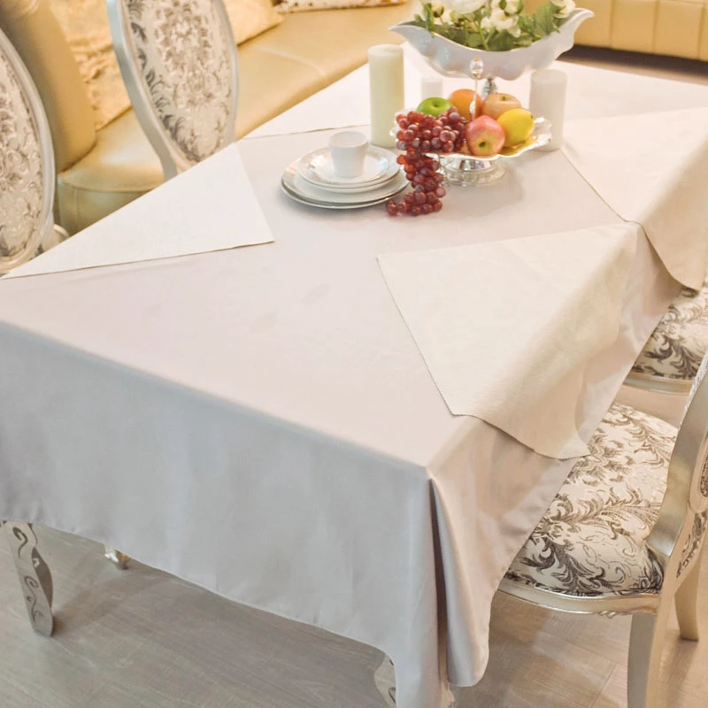 

Imitation Cotton Red Rectangle Round Square Hotel Tablecloths Wedding Table Round Cloth For Decoration Mariage Table