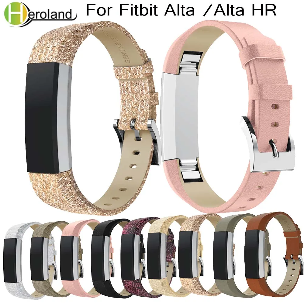 Роскошные часы из натуральной кожи ремешок для замены Браслет Для Fitbit Alta/Alta HR