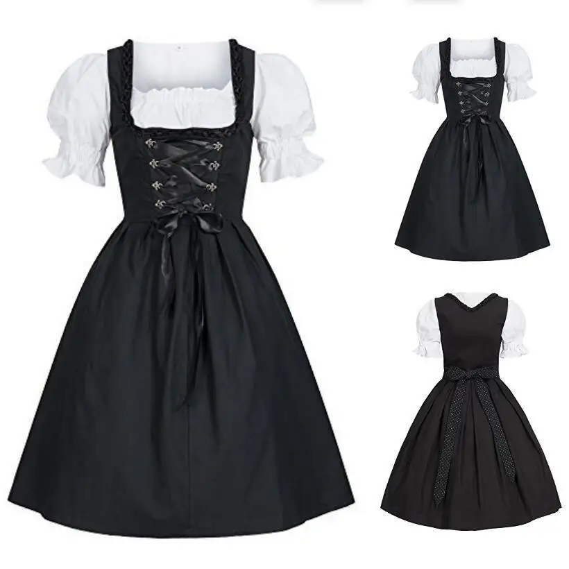 18th European Medieval Costume for Women Royal Maid Dress Female ...