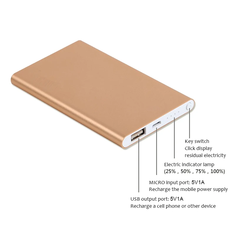Для Xiaomi Iphone X 6 7 8 4500 мАч Power Bank портативный ультра тонкий полимерный аккумулятор