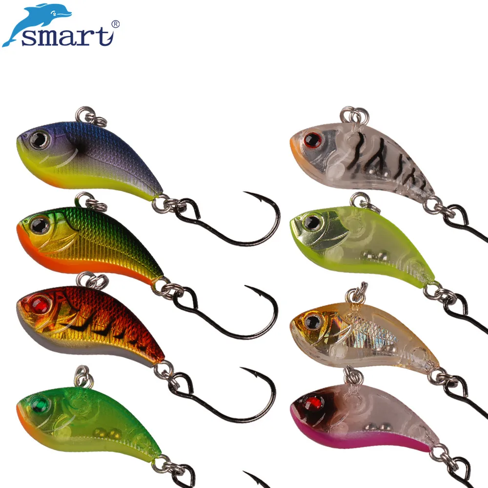 

Smart Lure 25mm/1.75g VIB Lure Okeene Hook Fishing Lures Sinking Iscas Artificiais Swimbait Leurre Souple Pesca Acesorios Bait