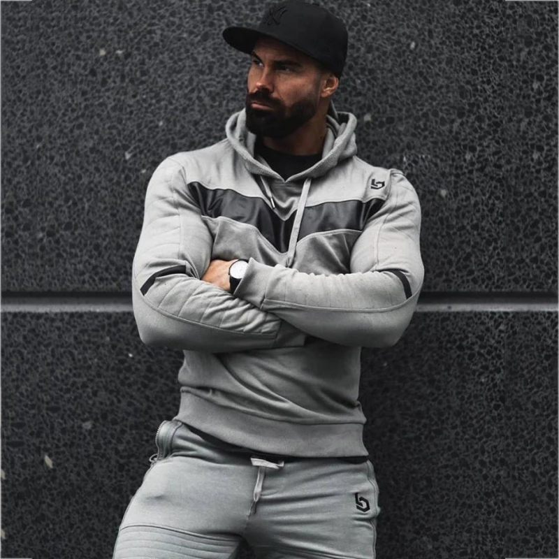 Mens tracksuit Set Joggers Suits Male (20)