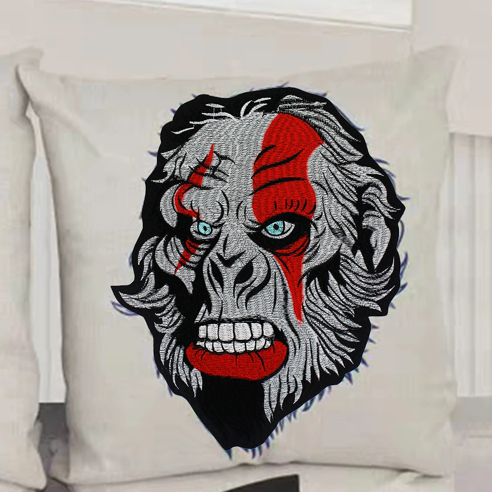 Gear Skull Sketon Patches Gorrila Head аппликация с железной вышивкой байкерские наклейки одежда куртка мотоцикл значок для рюкзака 1 шт