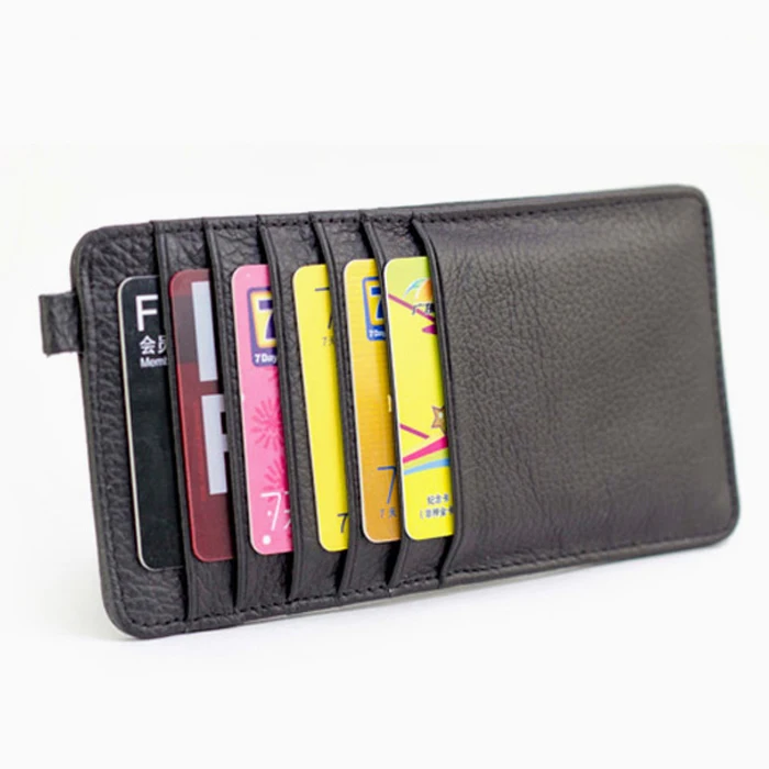 Ultra Slim Card packet Genuine Leather card holder Long card set of men