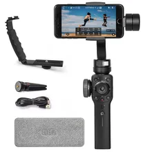Zhiyun Smooth 4 3 Axis Gimbal Stabilizer for Smartphone Up to 210g Focus Zoom Wheel Two
