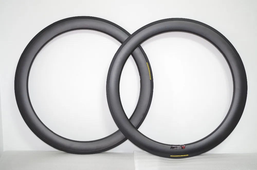 

[TUBELESS] 50mm 700c Carbon Clincher Road Bicycle Wheel Rims 25mm Wide U Shaped Bike Rim Tubeless Ready 20/24H UD 12K MATTE