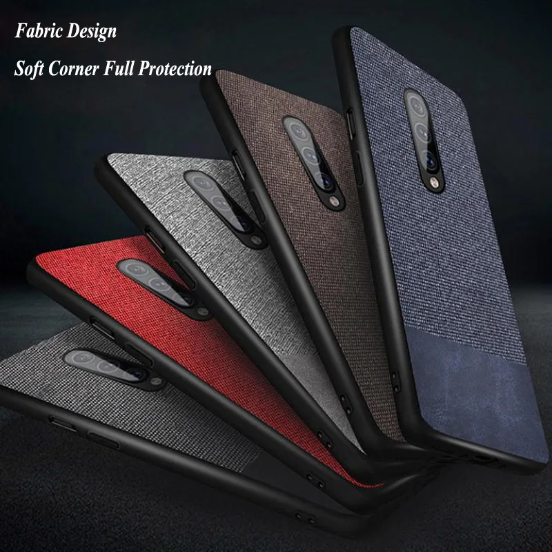 

For Oneplus 7 pro Case Fabric Silicone Soft Protect Case For One Plus 7 Pro Oneplus Shockproof Back Cover For OnePlus 6T 6 Cover
