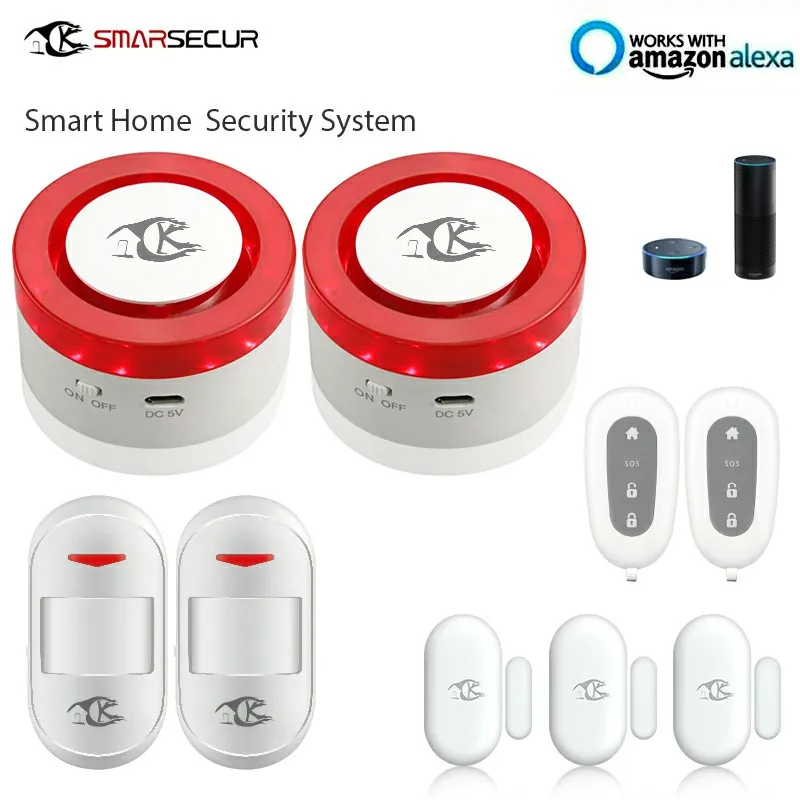 WIFI Smart Home Security System 2xSiren 2xPIR Sensor 3x Door Contact | Безопасность и защита