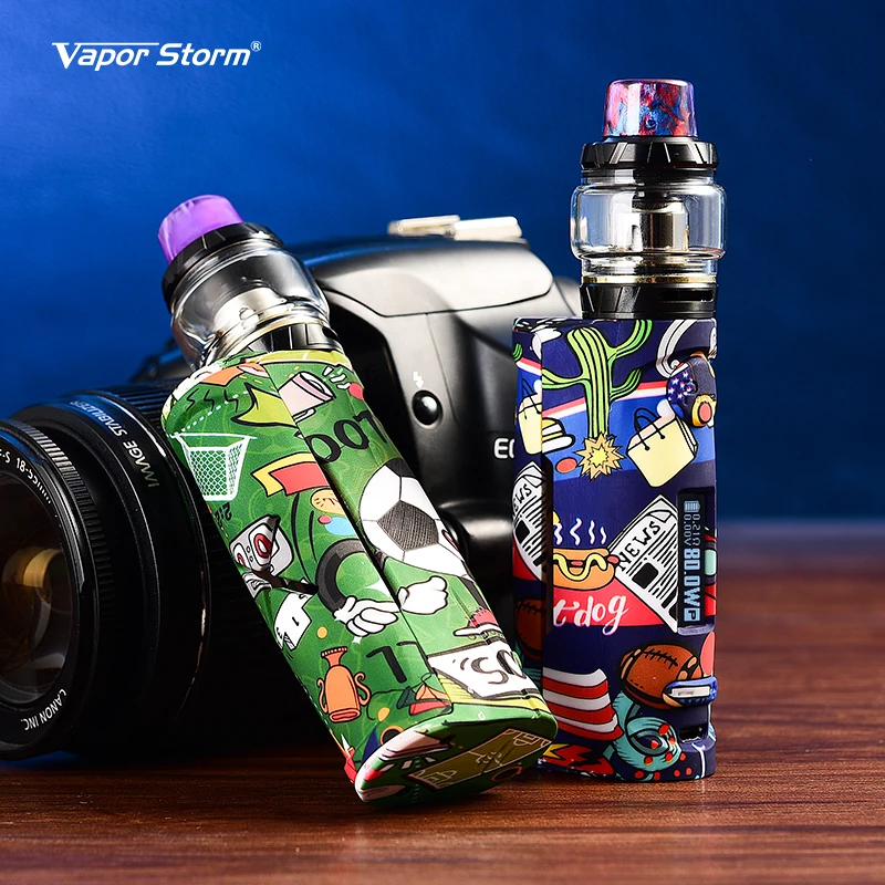 Vapor Storm Vape Kit детская Электроника Пума Hawk 80 Вт сигарета мод 0 91 дюймов светодиодный