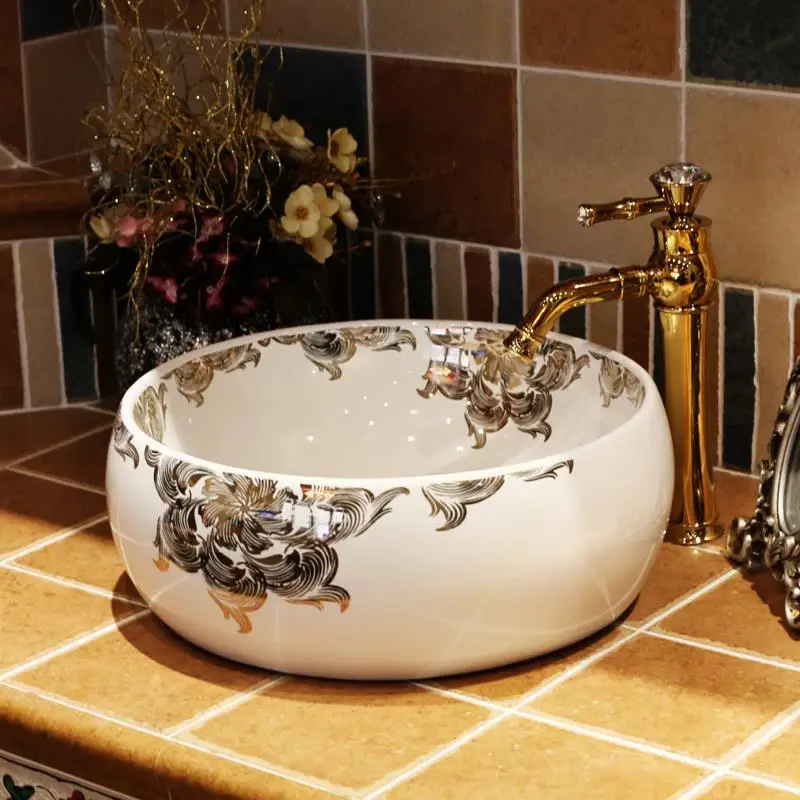 Купить китай ручной умывальник керамическая раковина европа роскошный ...