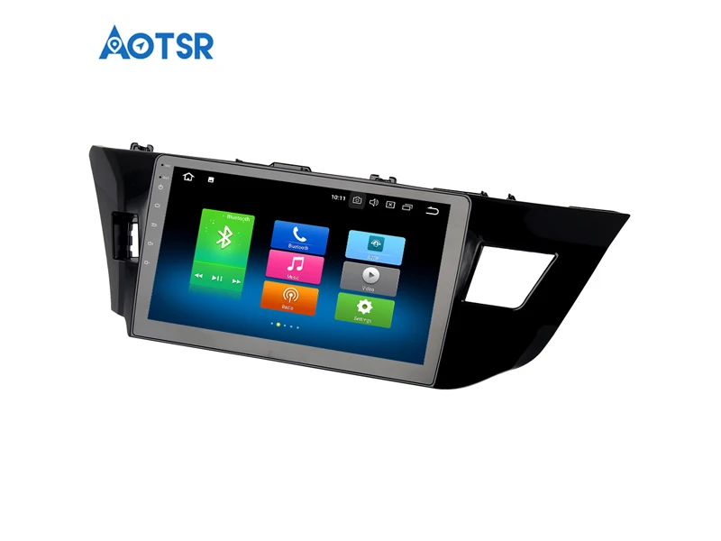 Excellent Android 8.0 Car GPS navigation car multimedia player For Toyota Corolla 2014 2015 2016 recoder stereo auto Eight Core no DVD 2