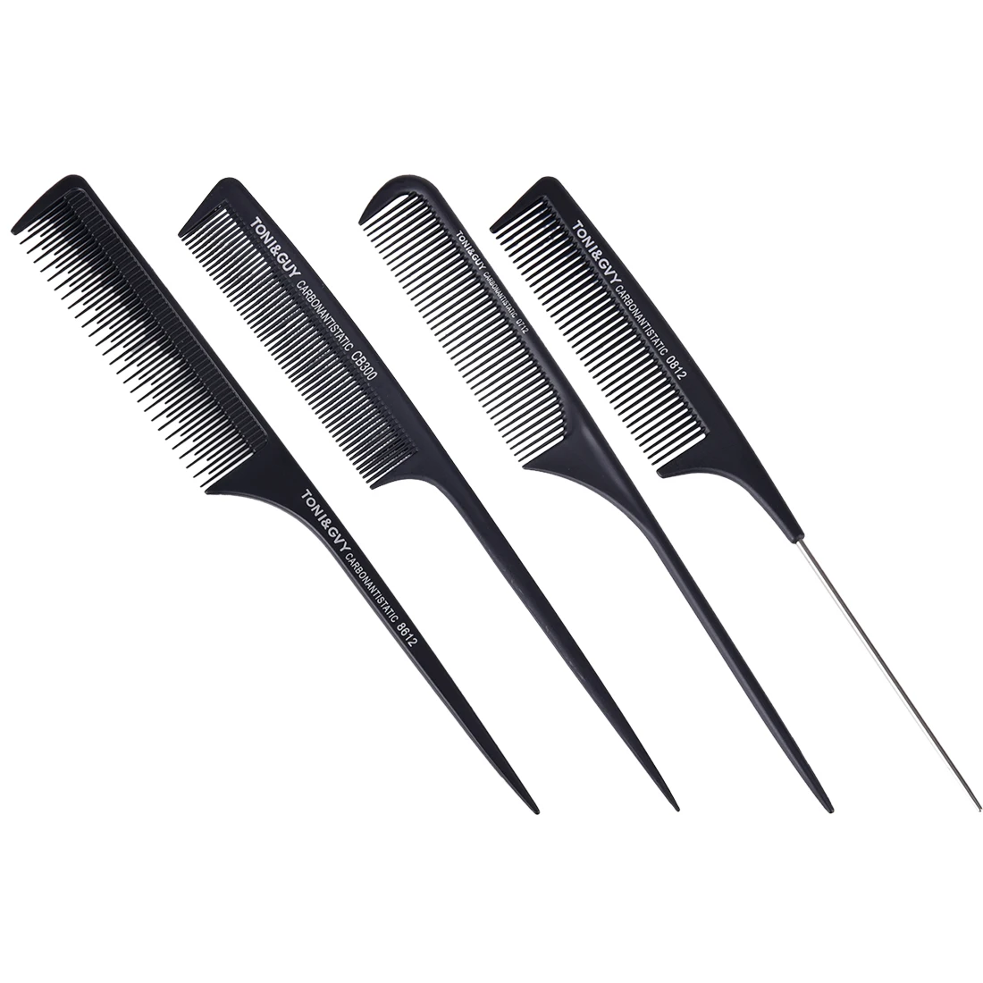 

4 Style Anti-static Hair Cutting Combs Black Hairdressing Comb Detangle Straight Professional Salon Styling Tool