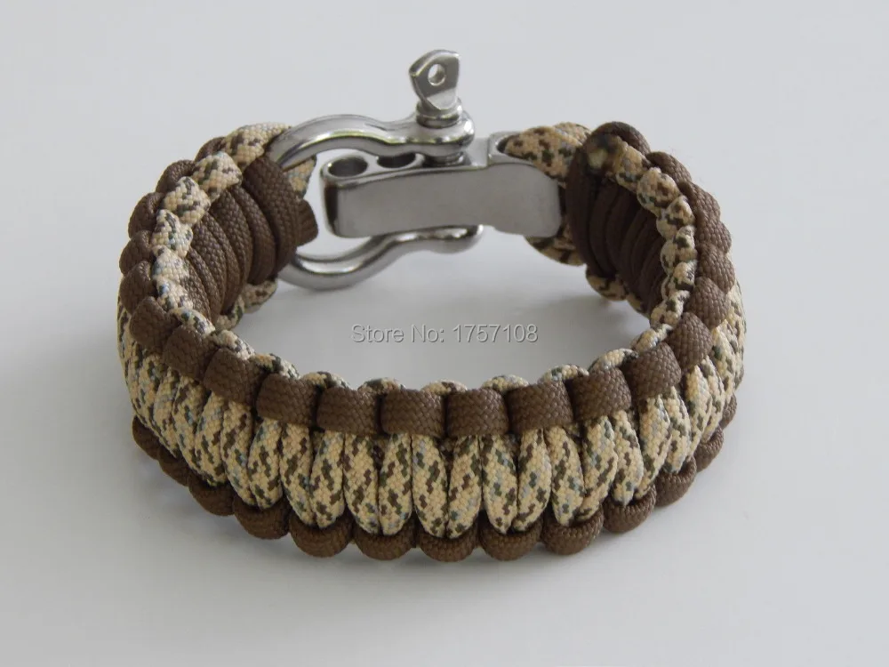 premium 350 survival metal adjustable buckle for paracord bracelet