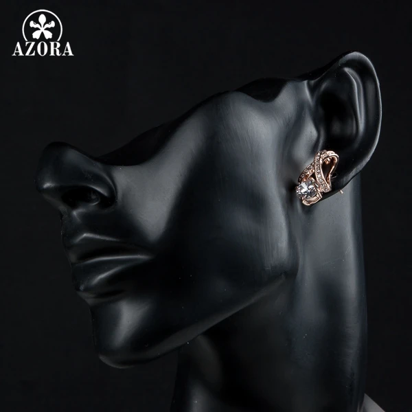 Серьги гвоздики с австрийским кристаллом 2 карата tellux|cz stud earrings|stud earringsdesigner earrings |