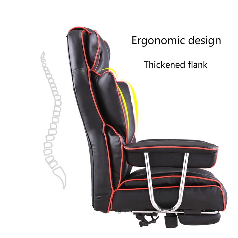 Thicken Office Chair Sumptuous Boss Stool Lifted and Rotation Gaming Chair with Footrest Reclining Household Computer Chair