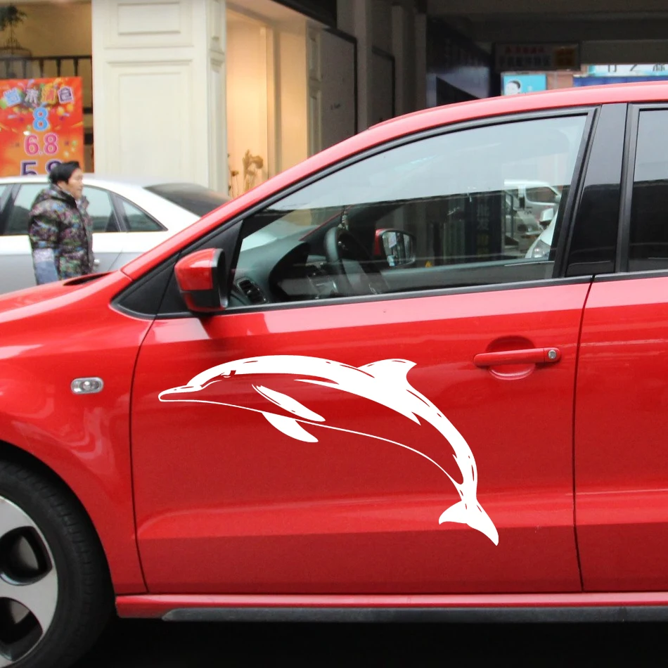 

free shipping 1PC dolphin 800mm side stripe graphic Vinyl sticker for TRUCK door hood decals