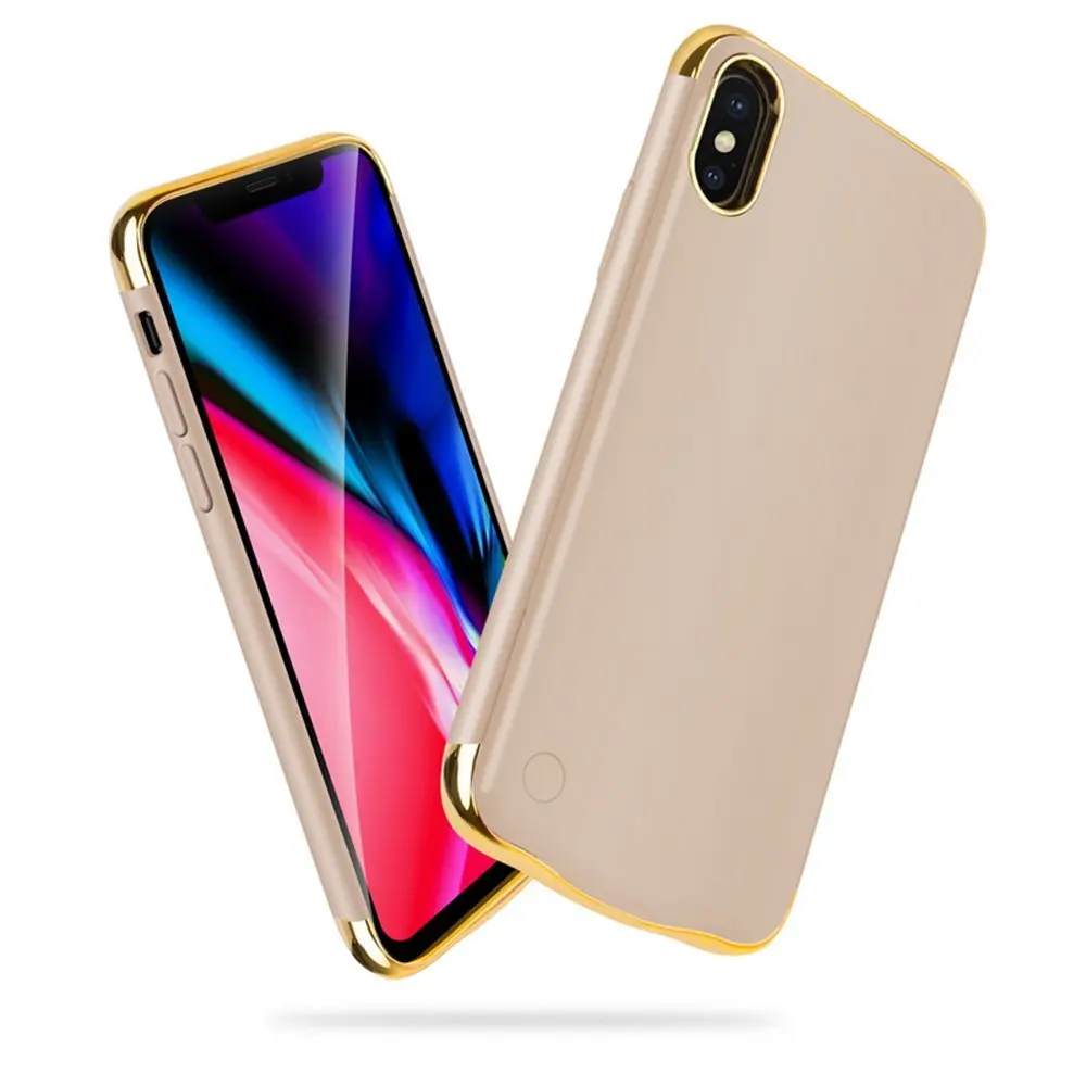 

Ultra-Thin Luxury Matte 5500mAh Power Bank Case Pack Backup Battery case Charger Case Cover For iPhone X XR XS MAX PowerBank