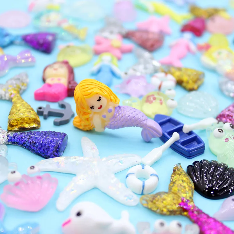 8 шт Slime Подвески наполнитель глины океанические бусы аксессуары DIY