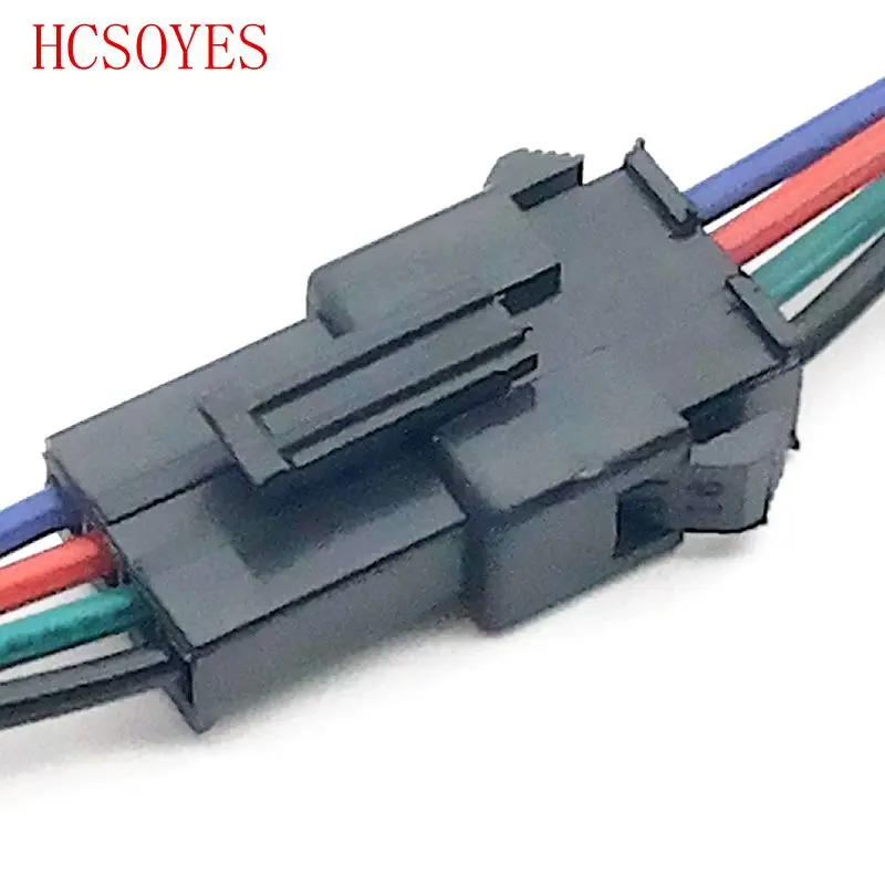 (10 пар/лот) 4 контакта JST разъем для ws2801/3528/LPD8806/apa102 rgb led светодиодный модуль Вилки и