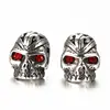 Boniskiss nueva llegada estilo de acero inoxidable de los hombres de moda Punk redondo cráneo pendientes para hombres joyería de moda 2022 ► Foto 2/6