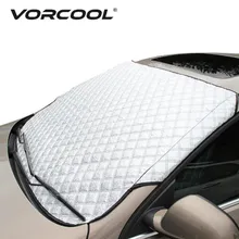 Vorcool Защита от солнца на лобовое стекло автомобиля универсальная защита от дождя, льда, снега Защита от солнца, УФ тепло, переднее окно, Толстая Крышка для автомобиля, внедорожника
