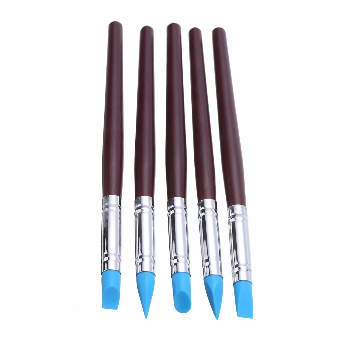 Tool Craft Carving Nail Art Clay Shaper Silicone Pen Sculpting Pottery Tool