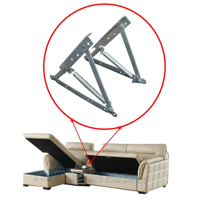 adjustable metal Sofa bed storage mechanism bed lift hinge with spring