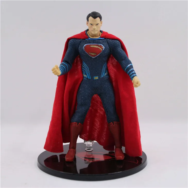 

Free Shipping 6" Super Hero Superman Super Man Real Cloth Ver. Boxed 16cm PVC Action Figure Collection Model Doll Toy Gift