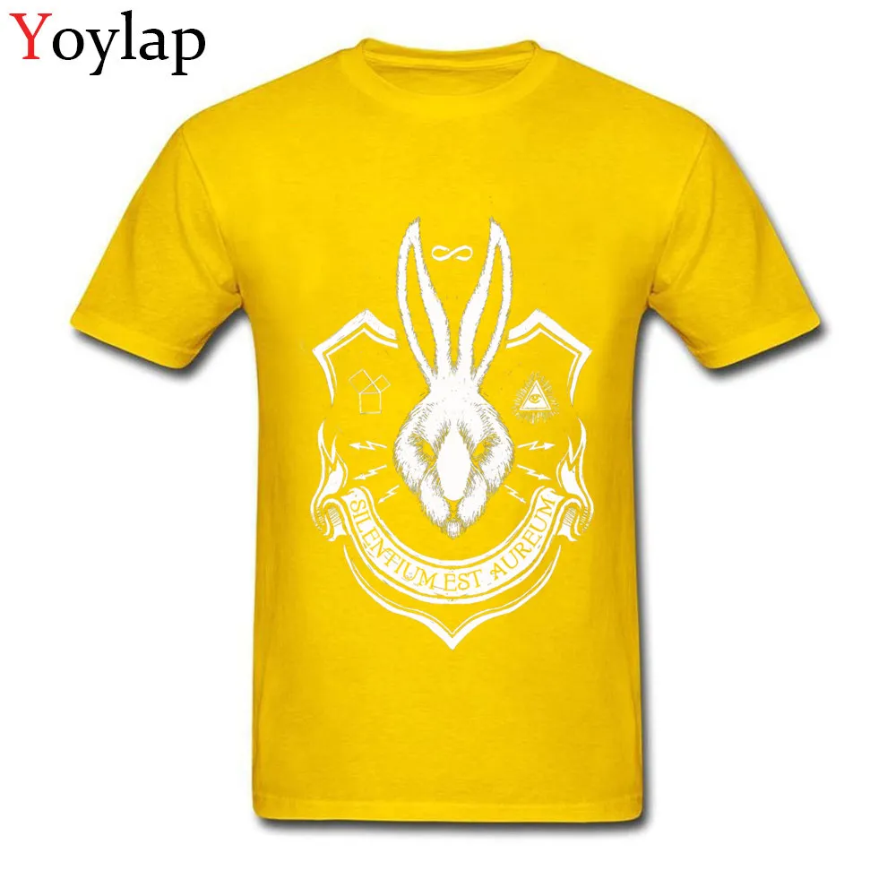 Group Tops T Shirt for Male Graphic Autumn Round Neck 100% Cotton Short Sleeve T-Shirt Silence is Golden Printed On Tee Shirt yellow
