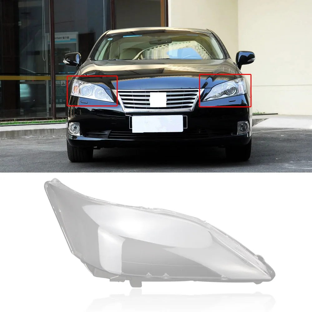 

CAPQX For Lexus ES240 ES350 2009-11 Front Headlight Head Lamp Cover Lampshade Waterproof Bright Lamp Shade Lampcover Clear Shell