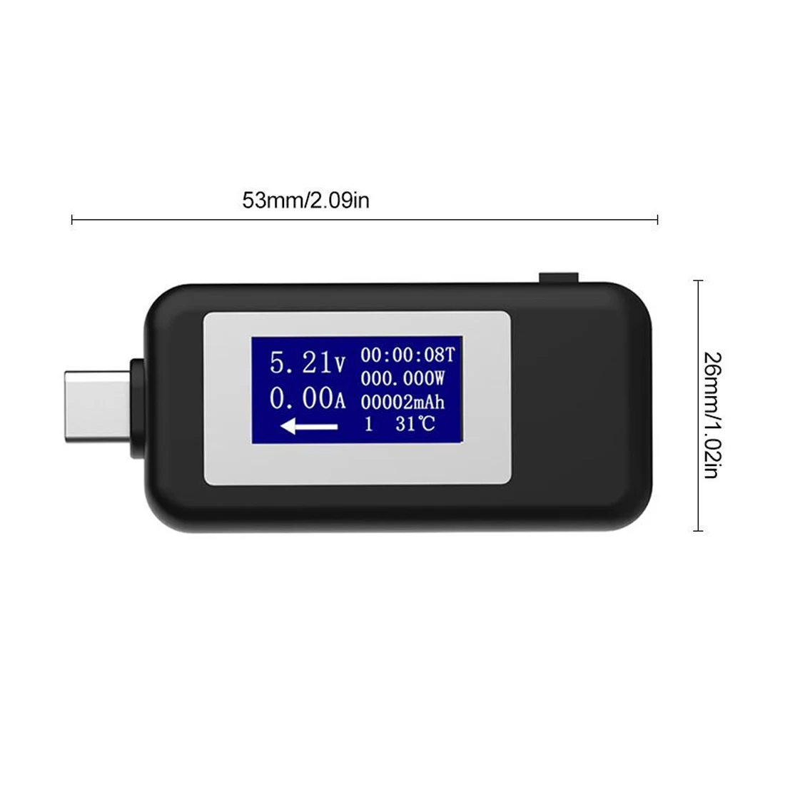 Usb type C lcd цифровой измеритель напряжения вольтметр Ампер Вольт Амперметр детектор зарядное устройство индикатор USB Тестер