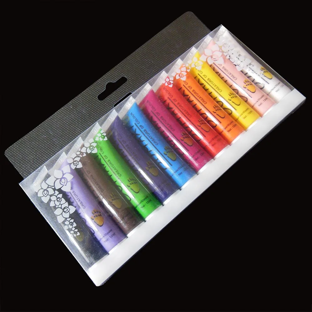 

Wholesale Price Best Price 12 Colors One Set 12ml Paint Tubes Draw Painting Acrylic Colour Set Fit For Paintbrush School Supply