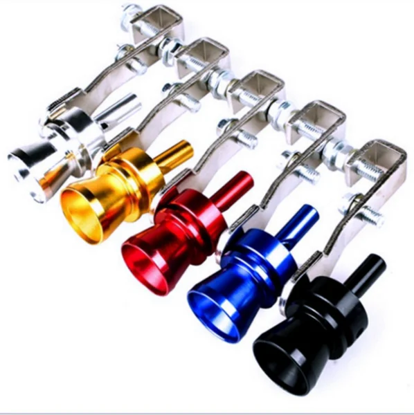 

by DHL or Fedex 100pcs Universal Car Turbo Sound Whistle Simulator Sound Pipe Exhaust Muffler Pipe Size S,M,L,XL