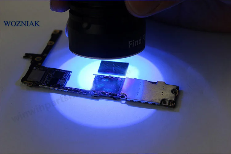Woznak WL Многофункциональный USB 5 в УФ-клей отверждения лампа светодиодный Зеленый масло отверждения фиолетовый светильник для iPhone печатная плата