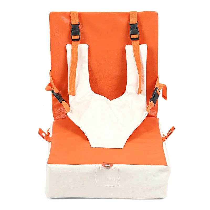 

Baby Feeding Chair Toddler Safety Heightening Cushion Seat Children Leather Foldable Waterproof Sitting Chairs Infant Nursing