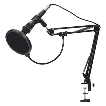 

Broadcasting Studio Microphone Mic Stand Boom Scissor Suspension Arm Mount Shock For Mounting On PC Laptop Notebook