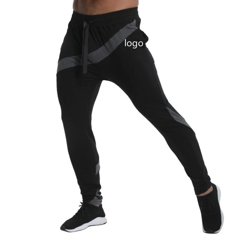 

2019 Design Sports And Leisure Trousers Muscle Fitness Stitching Sweatpants Running Training Pants Gym Joggings Pants Men