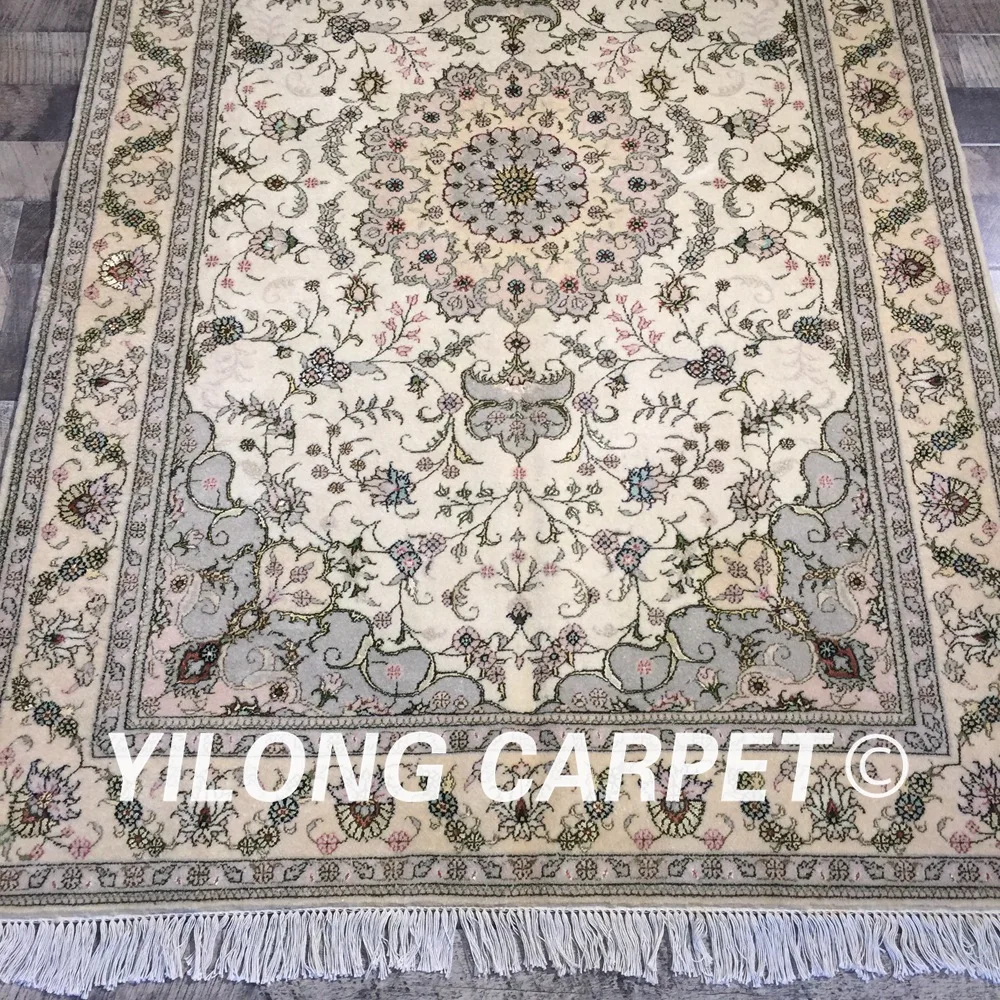 Yilong 4 'x 6' украшение для дома в восточном стиле ручной работы Цветочный