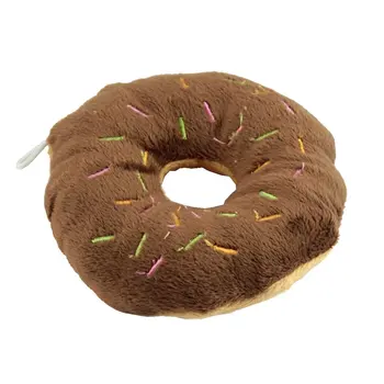 

MEOF Pet Dog Puppy Cat Animal Squeaky Squeaker Sound Toy Cotton Wool Donut
