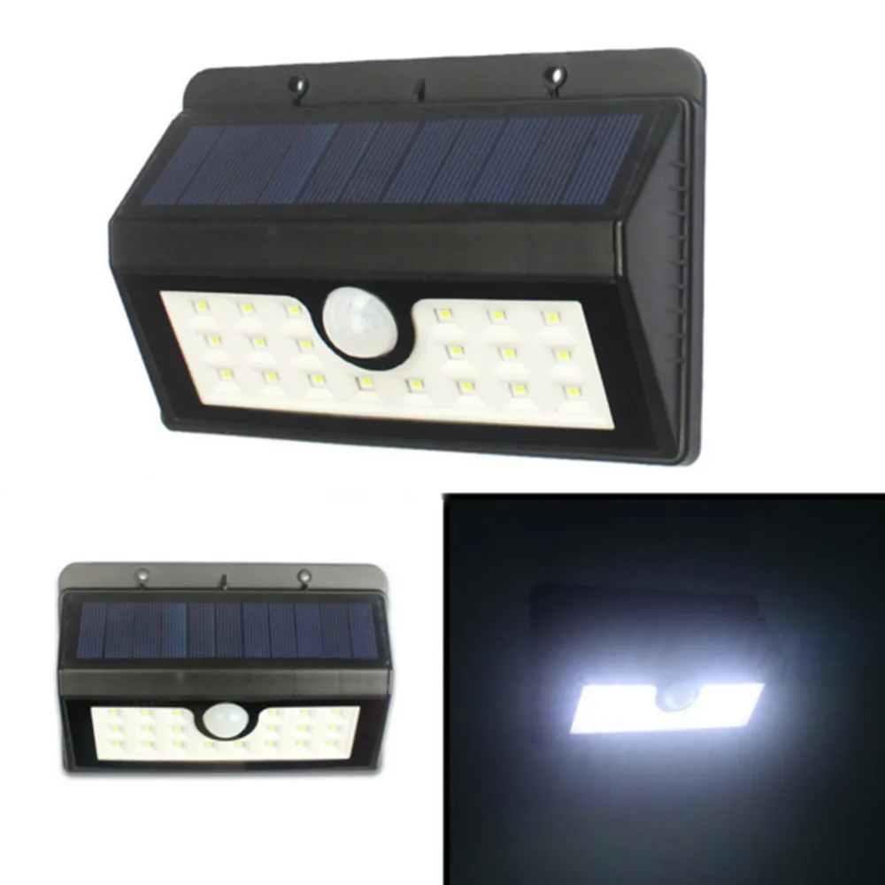 20led Motion Sensor Solar Light Led Wall Lamp Waterproof Outdoor Garden