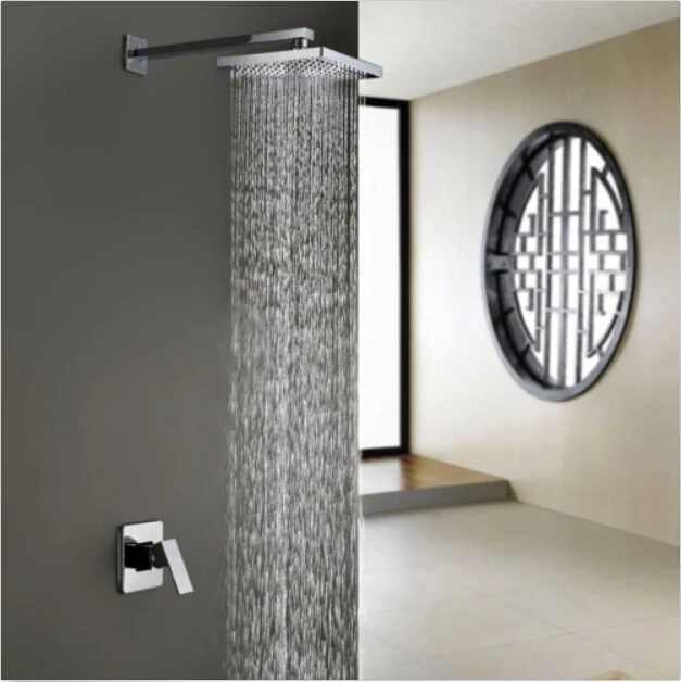

Free shipping 8" Concealed bathroom shower set included(Shower Head, control valve,shower arm)007