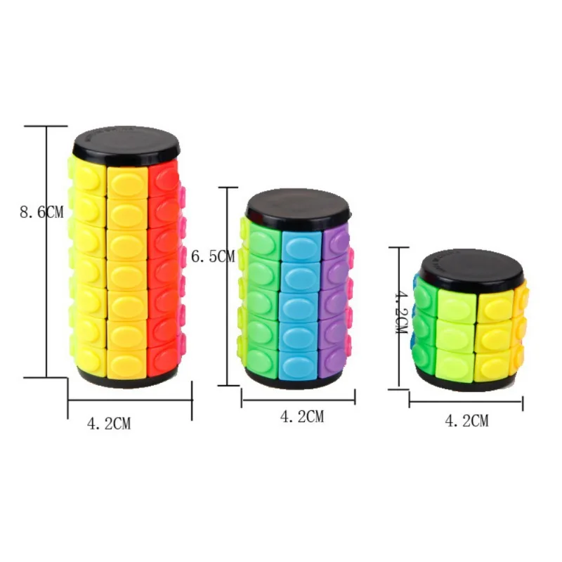 Цветной декомпрессионный куб игрушки цилиндрический куб скорость Твист Головоломка Детские развивающие игрушки детские игры подарки