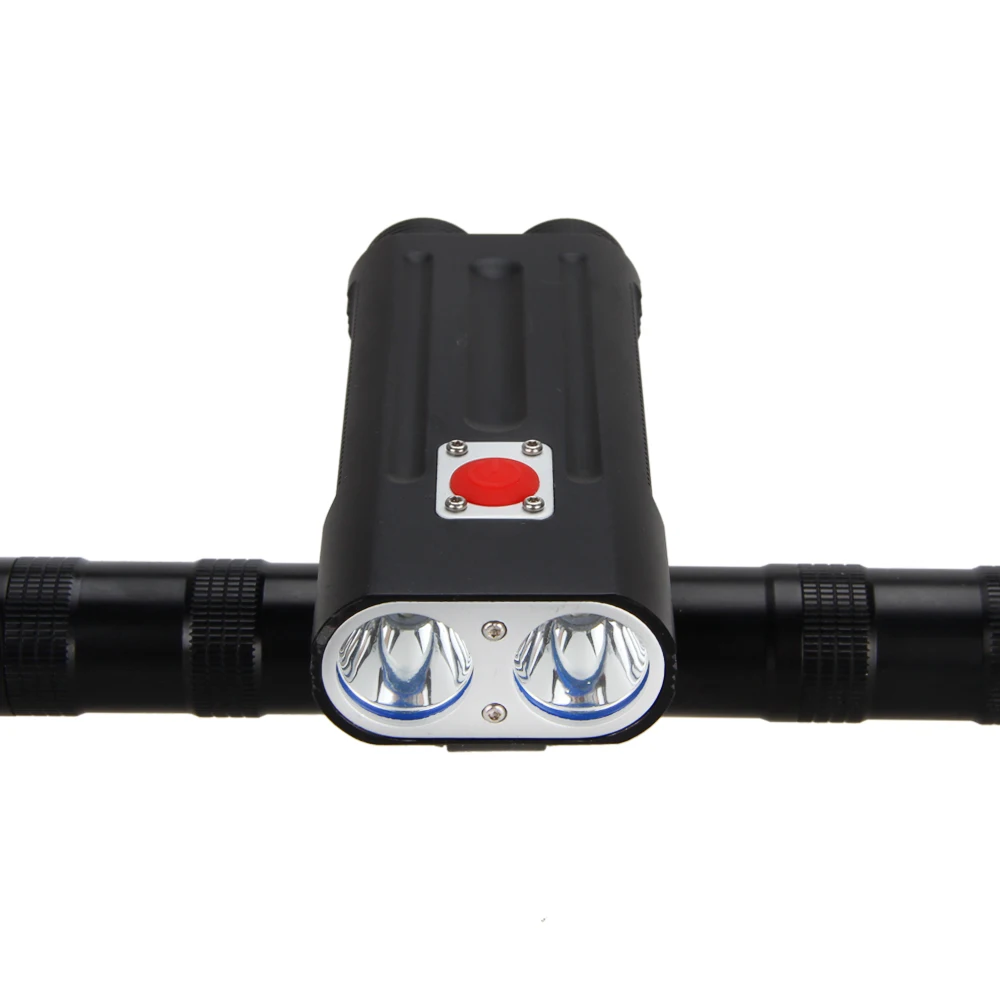 Excellent Waterproof 6000 Lumens 2x XM-L T6 LED Bike Light Bicycle Handlebar Lamp +2x 18650 Batteries + Charger 2 Excellent Waterproof 6000 Lumens 2x XM-L T6 LED Bike Light Bicycle Handlebar Lamp +2x 18650 Batteries + Charger 2